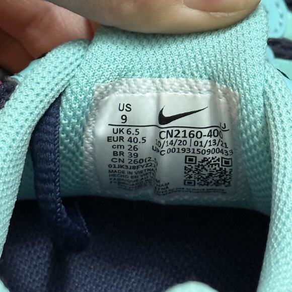 Nike Air Max Torch 4 Women’s Size 9 Midnight Navy Pink Blast Teal Running Shoes - Picture 6 of 10